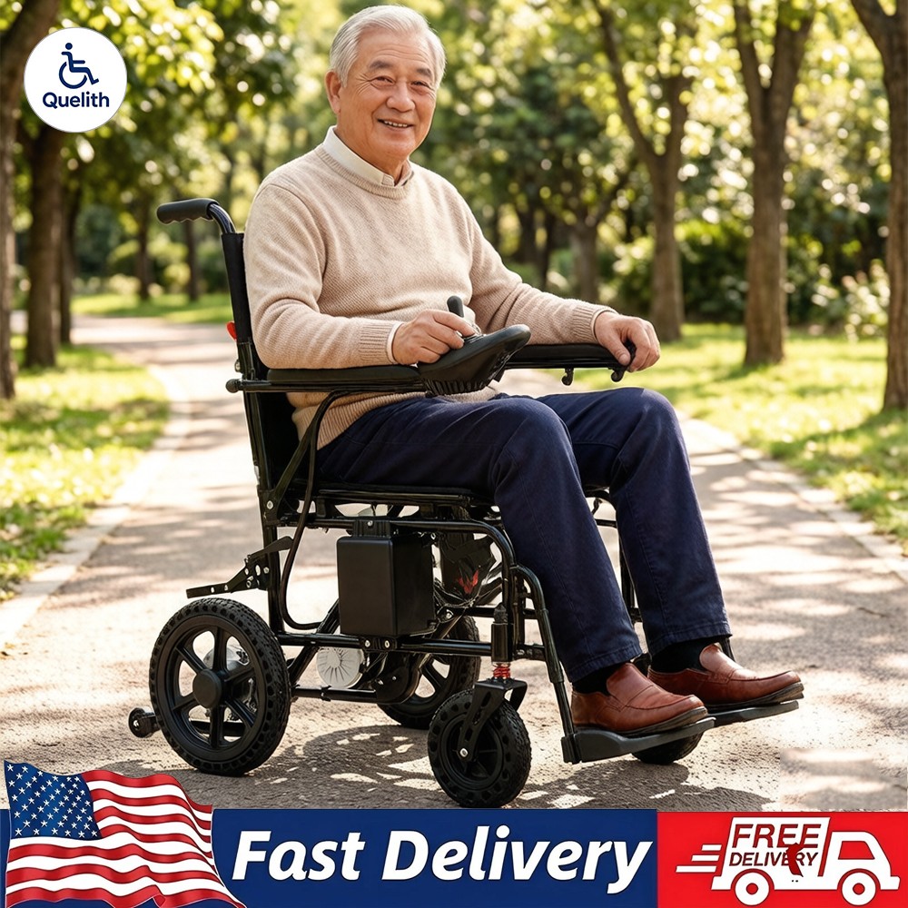 Quelith 500W All Terrain Foldable Electric Wheelchairs Power Wheelchair Hot
