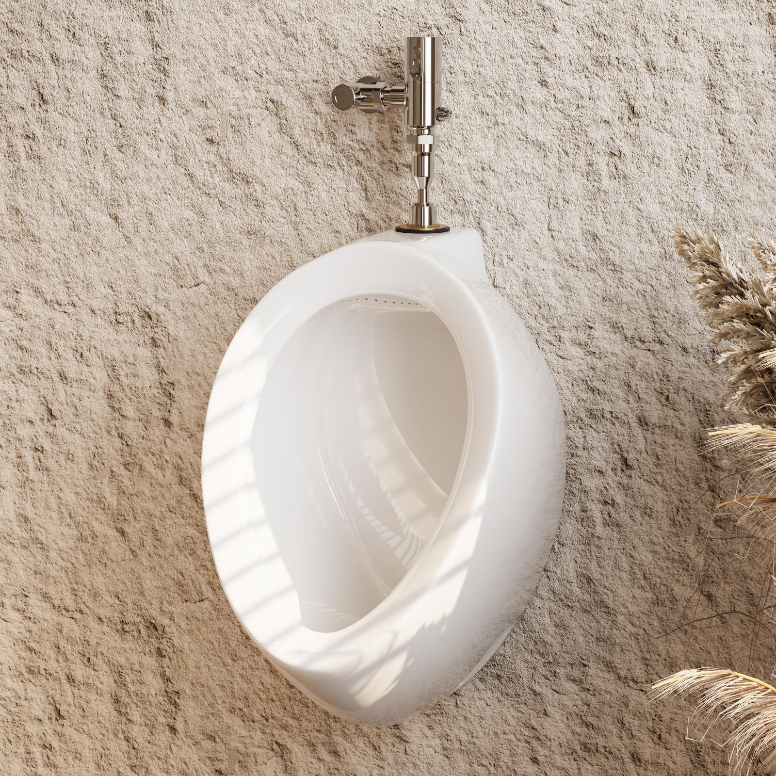 Hanikes UT01 Wall-Mount 0.125 Gpf Urinal With Top Spud, One Size, White