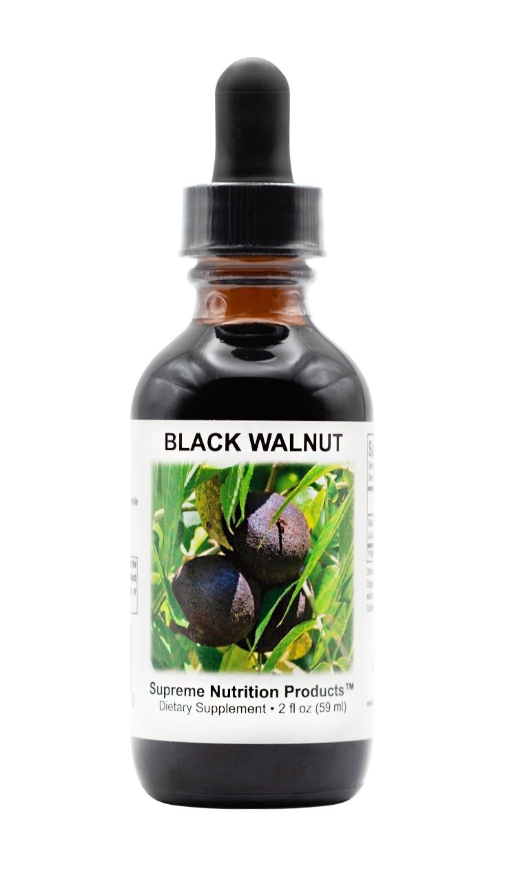 Black Walnut Tincture 2 fl oz | Herbal Supplement for Digestive Health, 59 Servi