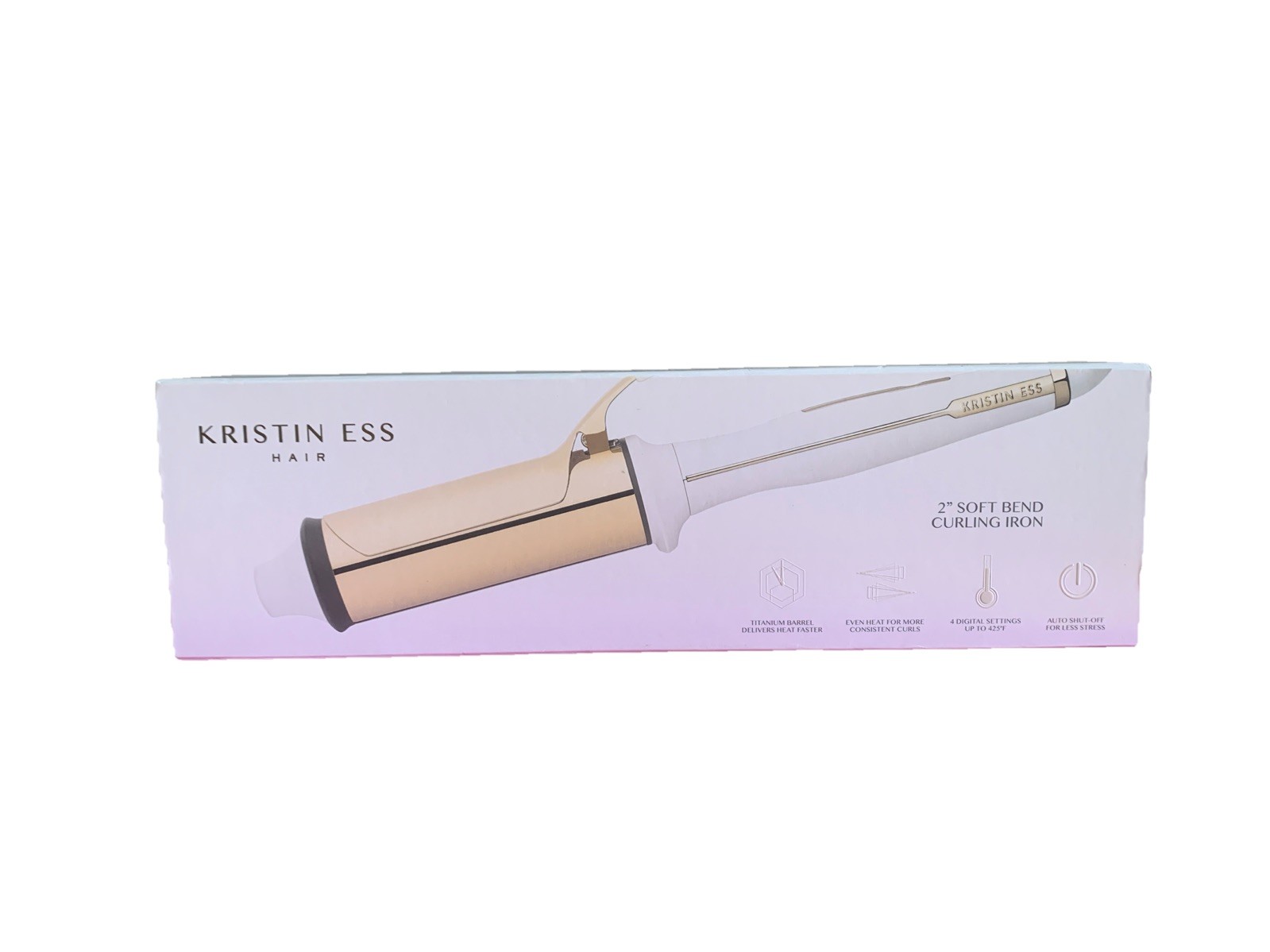 Kristin ESS KES0193 2 inch Curling Iron -White