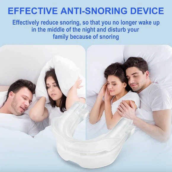 Adjustable Anti Snoring Mouthpiece Custom Fit Sleep Aid Mouth Guard for Adults