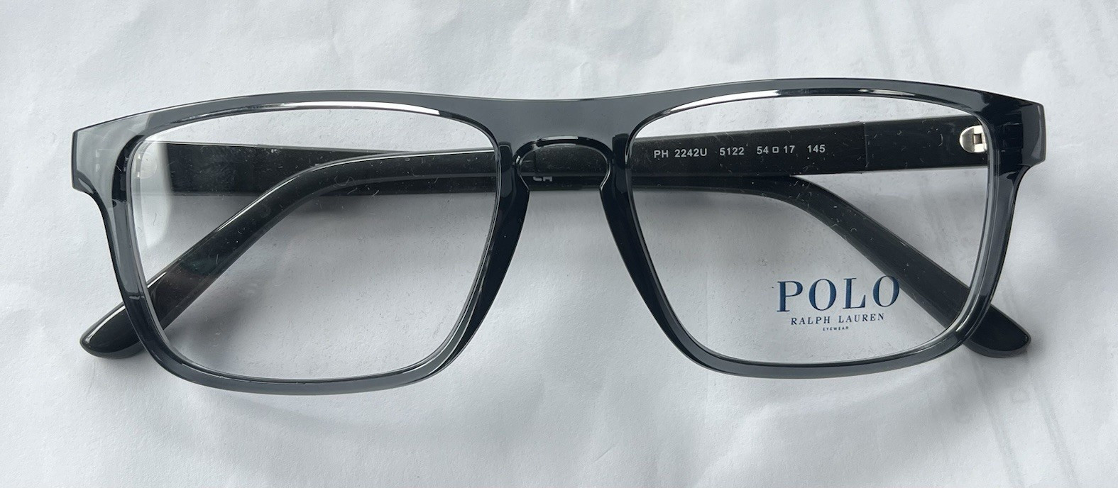Polo Ralph Lauren PH2242U 5122 Black Rectangular Frames 54-17-145
