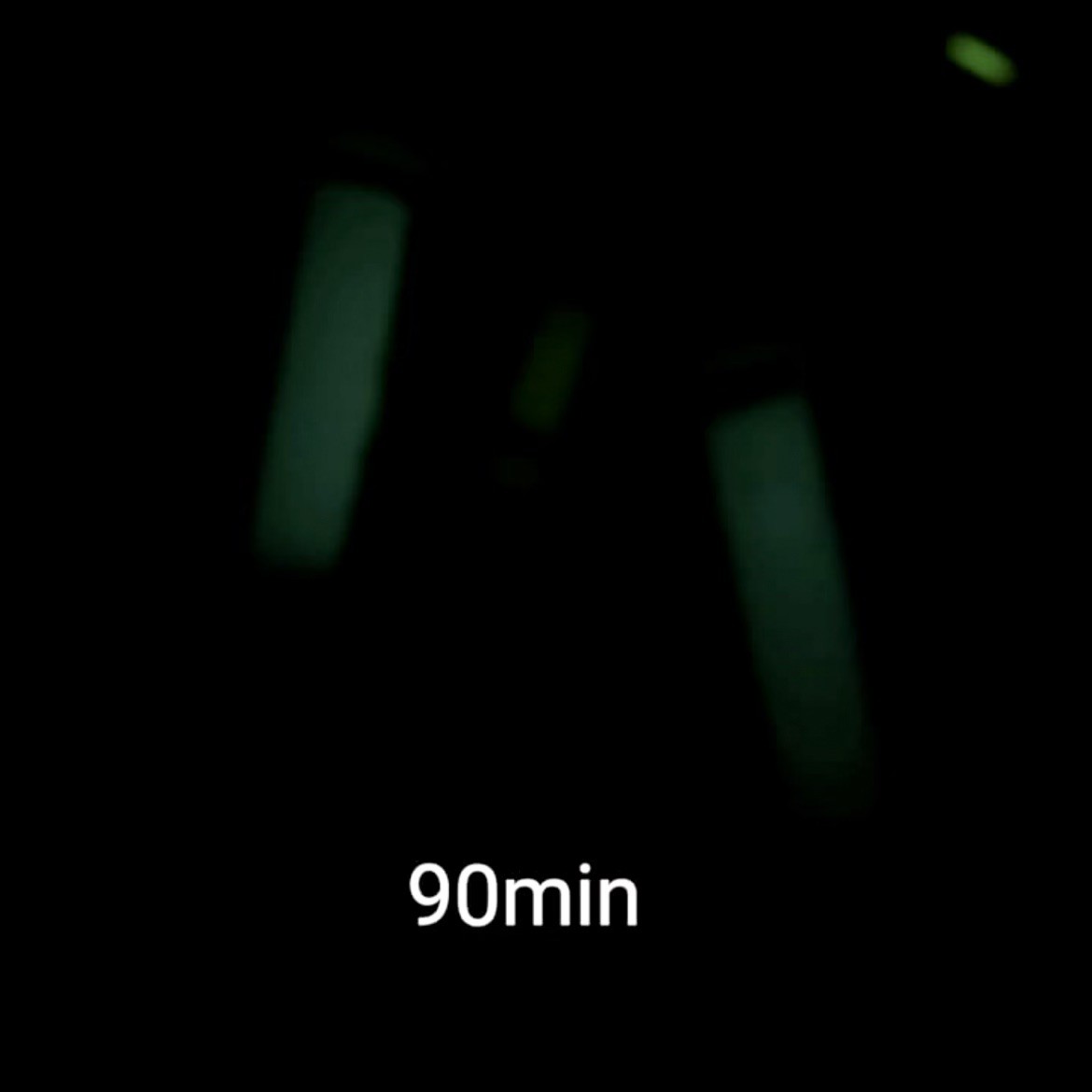💚🤍GLOW STICK/White•Super Glow in the Dark Press On Nails Set•Gel Acrylic 10Pc