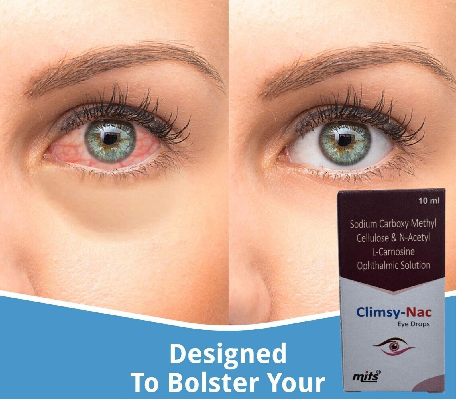 (Pack of 3) C-NAC Eye Drops For Cataract, N-Acetylcarnosine 10ml Each (3 x 10ml)