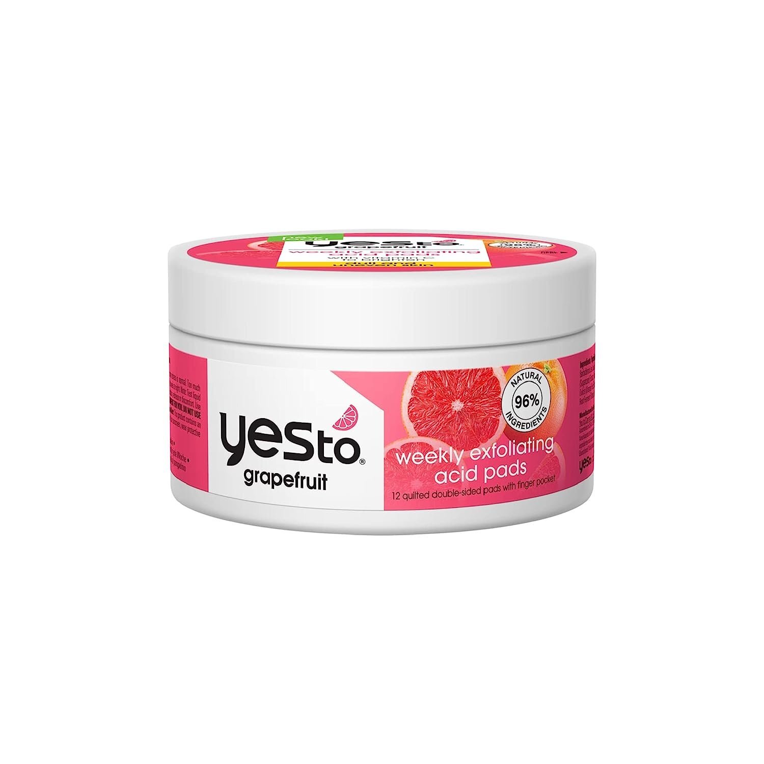 Yes To Grapefruit Weekly Acid Pads, Brightening & Exfoliating Treatment That…