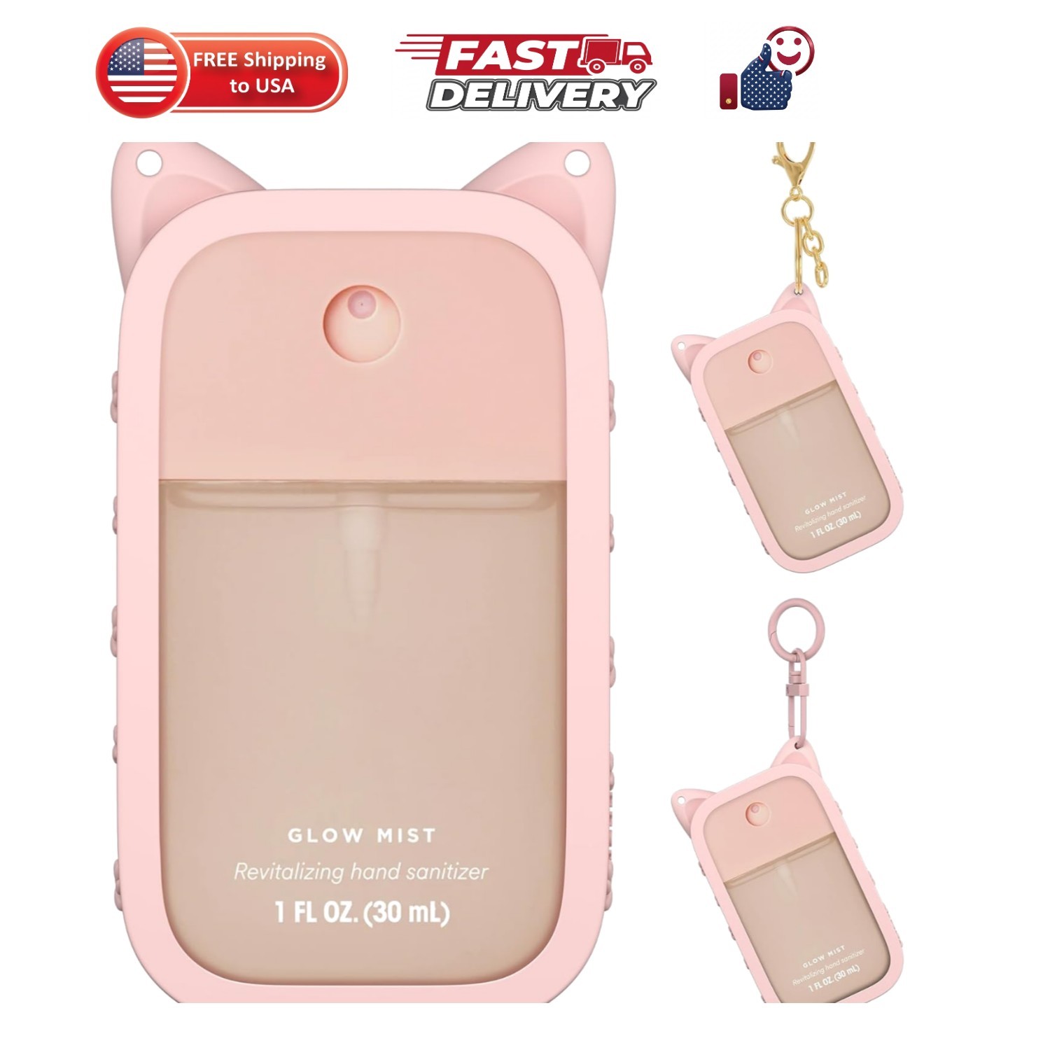 Silicone Case Compatible with Touchland Hand Sanitizer Spray Fit for 1 FL OZ/…