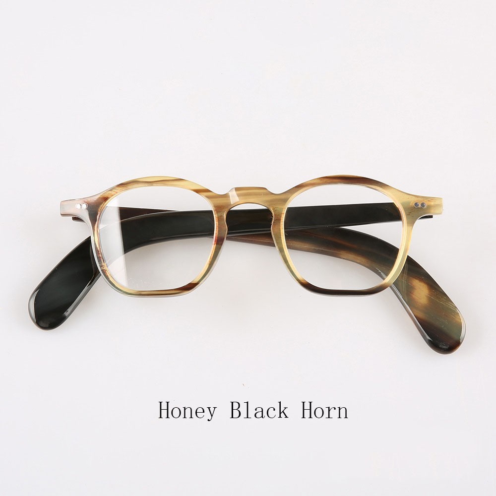 Men Eyewear Vintage Square Unqiue Handmade Horn Reading Glasses Eyeglass Frames