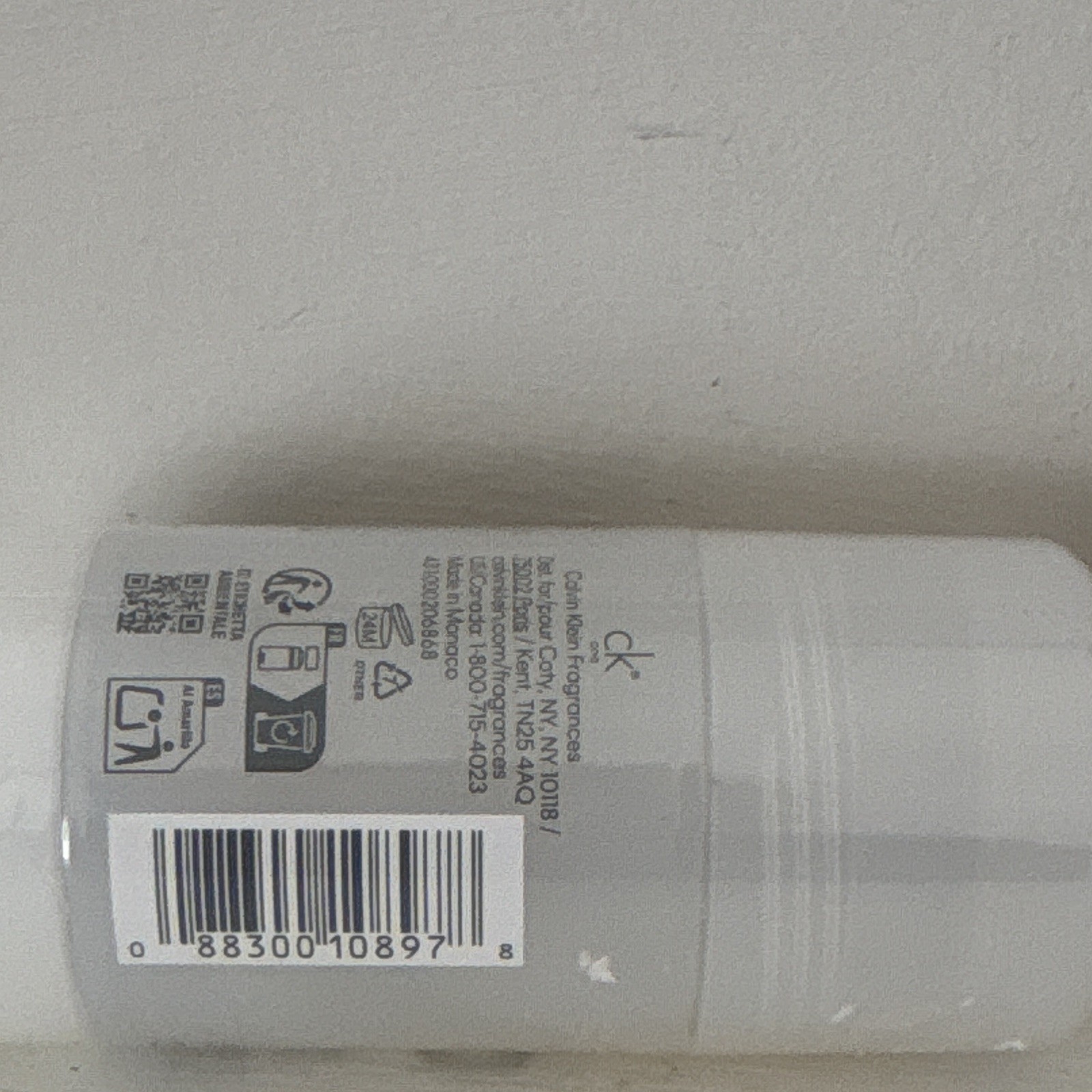 Calvin Klein CK One Deodorant Stick Unisex 2.6 oz / 75g / 75 ml