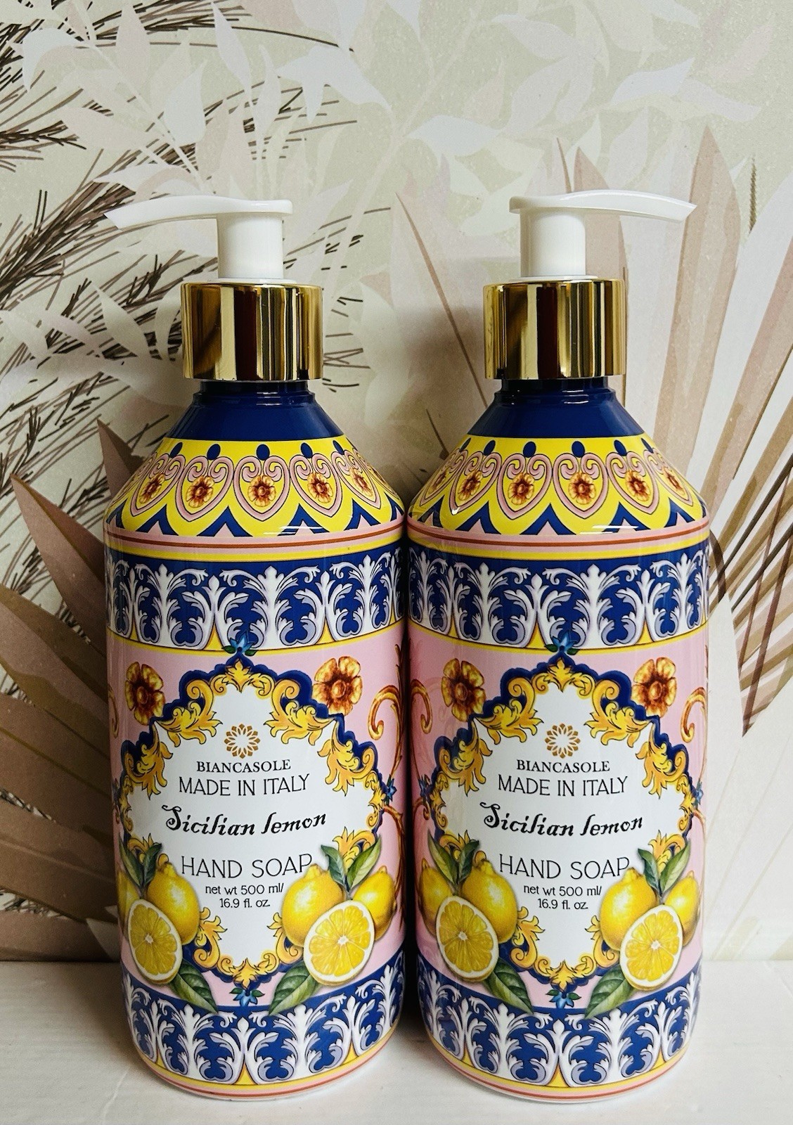 2-Pack Sicilian Lemon Hydrating Hand Soap with Aloe Vera 16.9 fl oz Each