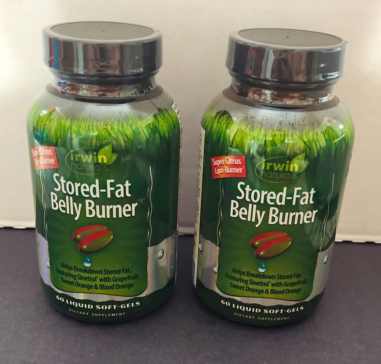 Irwin Naturals Stored-Fat Belly Burner 2 Bottles Of 60 Softgels Exp 03/2028