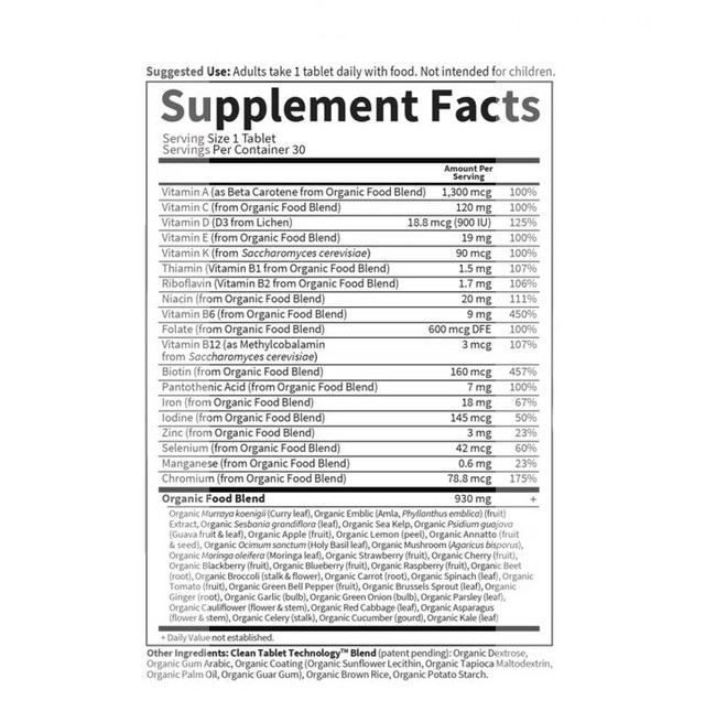 Garden of Life Organics Prenatal Supplement Once Daily Expires:01/2028