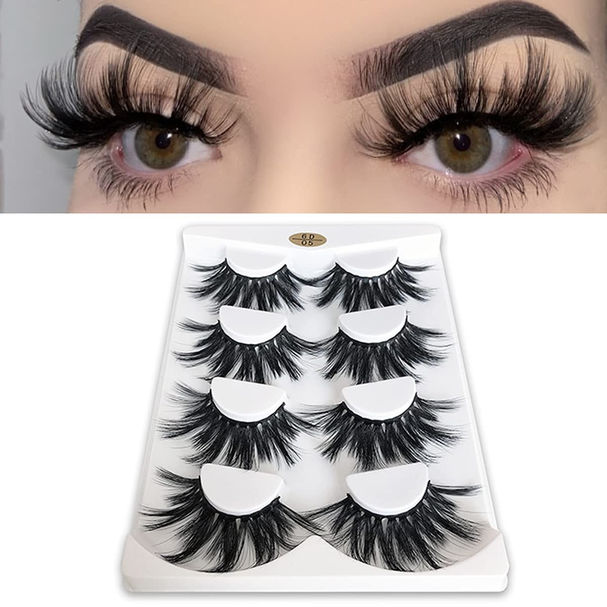 Dramatic 25mm Faux Mink Eyelashes – Handmade 6D Volume for Stunning Effects