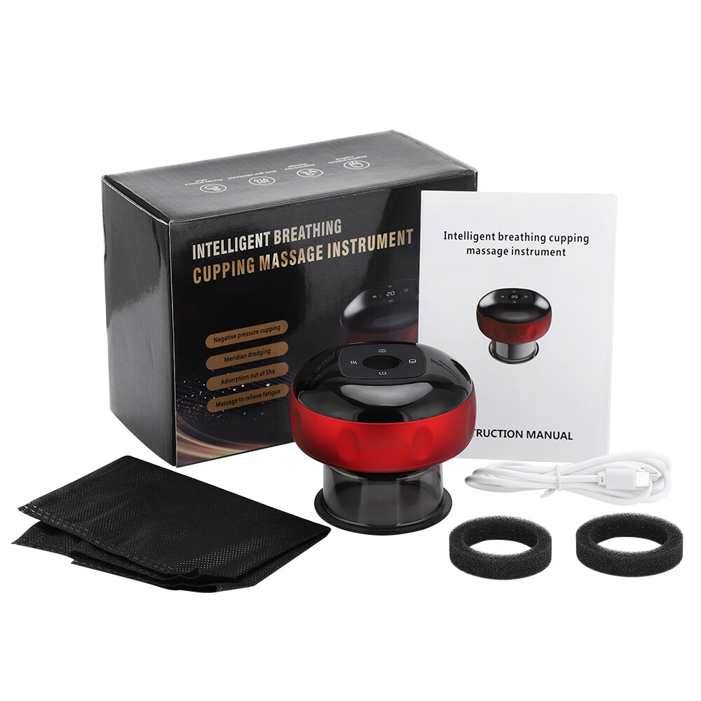 Electric Cupping Therapy Set with Red Light Smart Cupping Gua Sha Massage Device