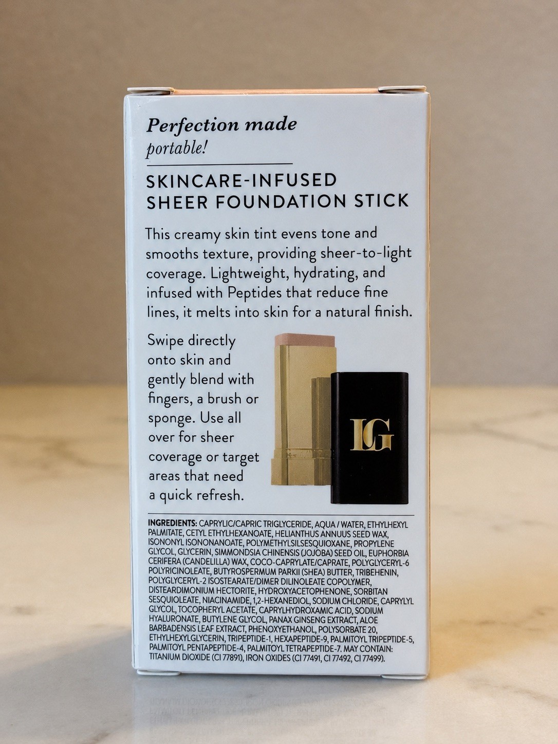 Laura Geller Skincare-Infused Sheer Foundation Stick FAIR – New in Box