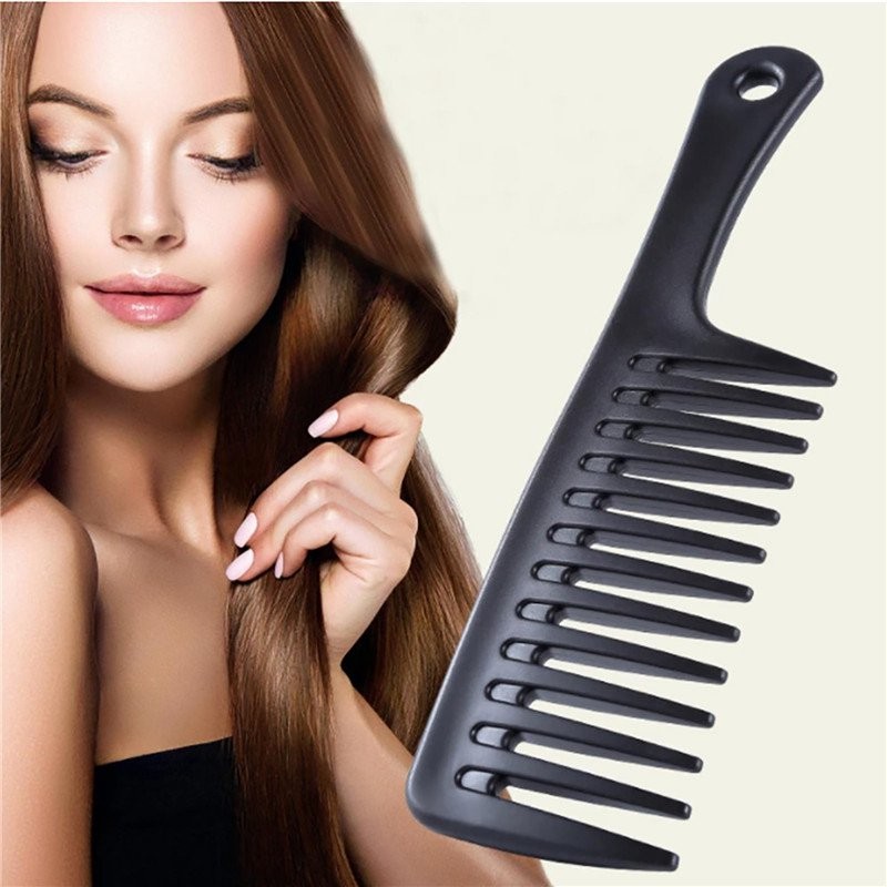 Hair Comb Basin Big Afro Detangler Wide Jumbo Tooth Handle Massive Brush Huge