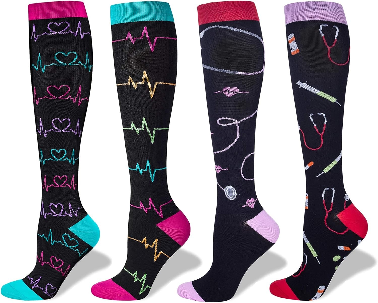 LEVSOX Compression Socks Women and Men, 20-30mmHg, Best for Nurses, Travel, Preg
