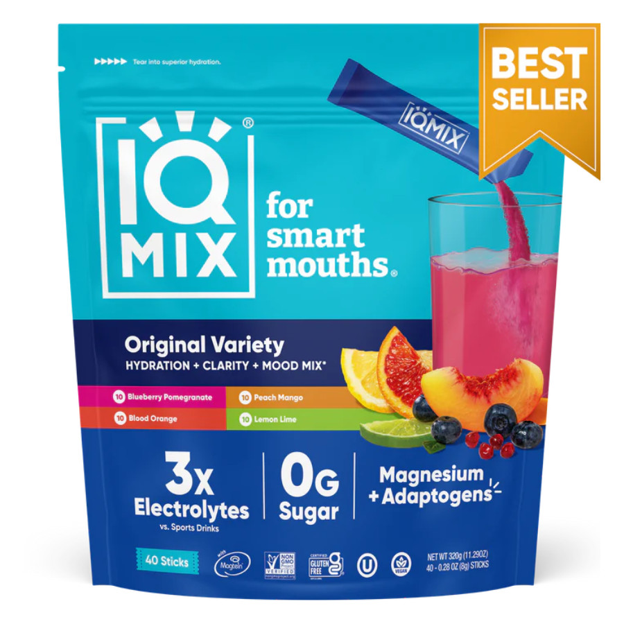 IQMIX Hydration Electrolyte Powder – Sugar-Free Drink Mix, Original Variety