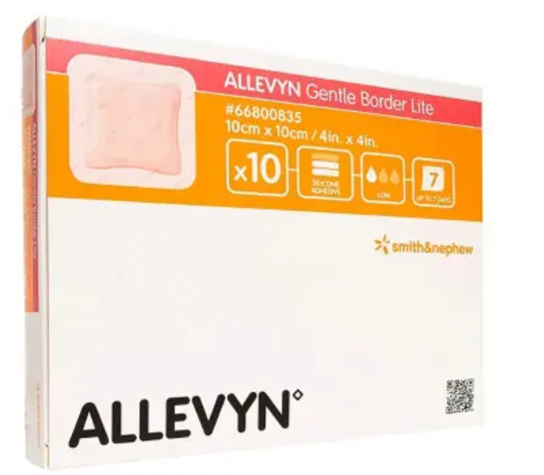 Allevyn Gentle Border Dressing 4″ x 4″ by SMITH & NEPHEW Ref66800270