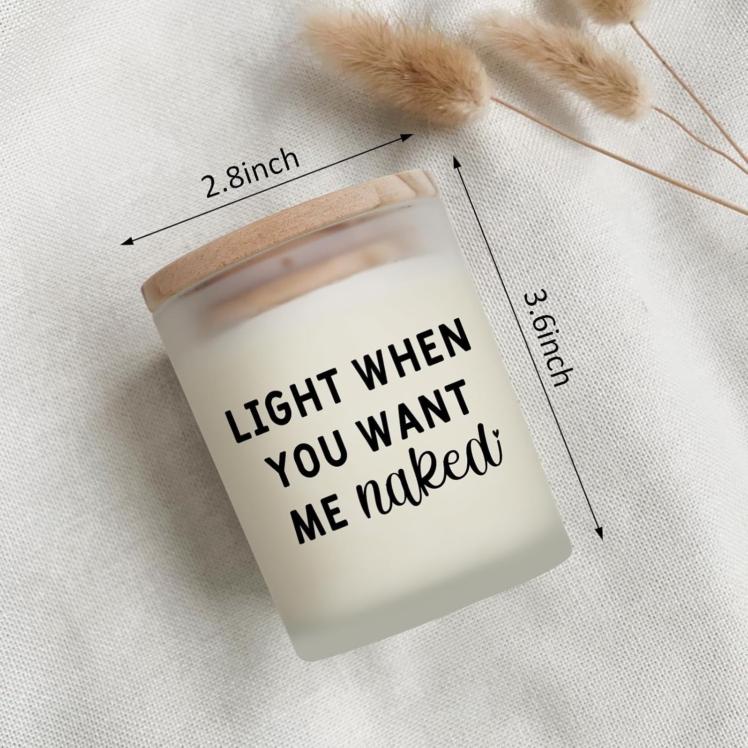 Humorous Romantic Candle for Him – Relaxing Lavender 8oz Gift for Any Occasion