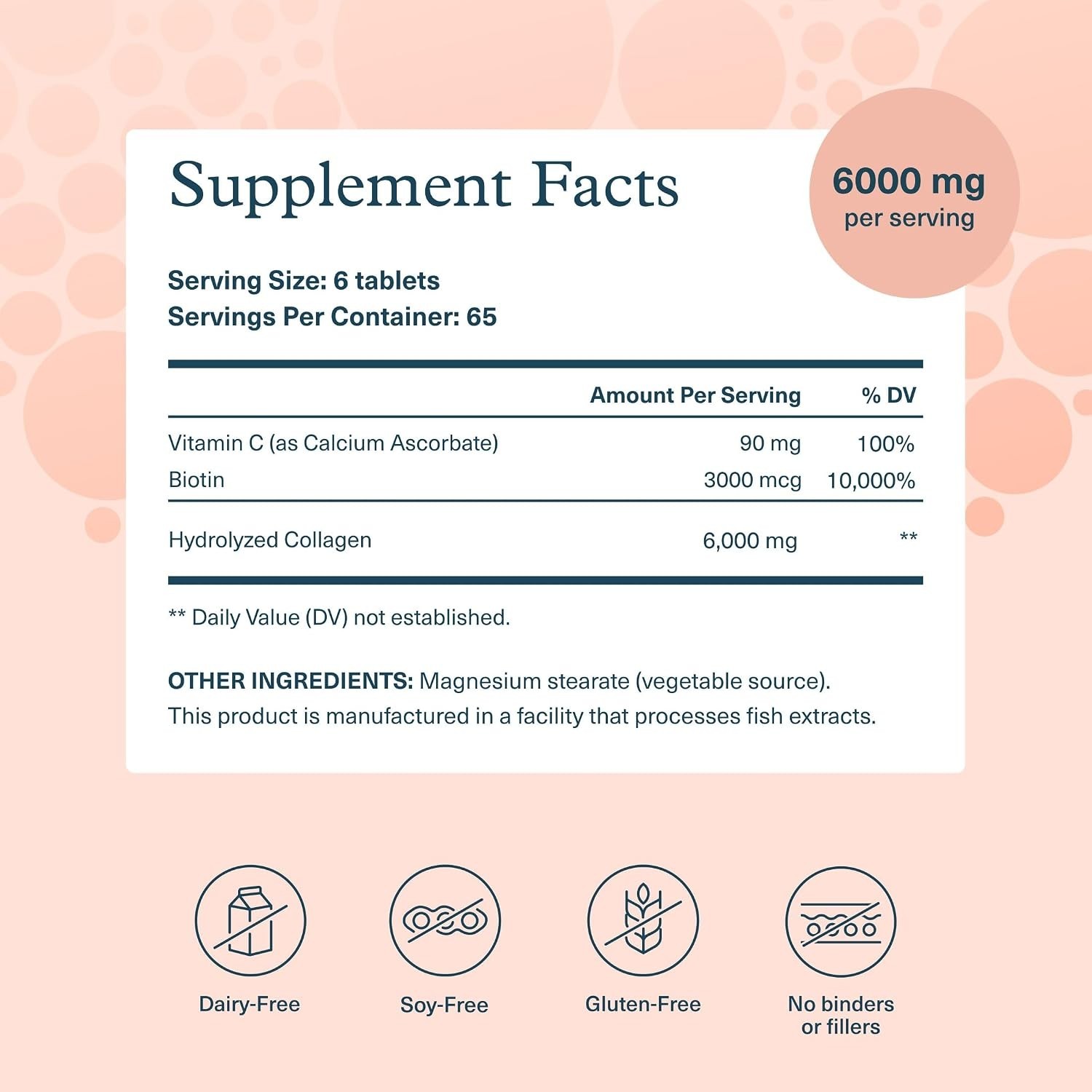 Youtheory Collagen + Biotin, Skin, Hair, & Nail Formula, 390 Tablets