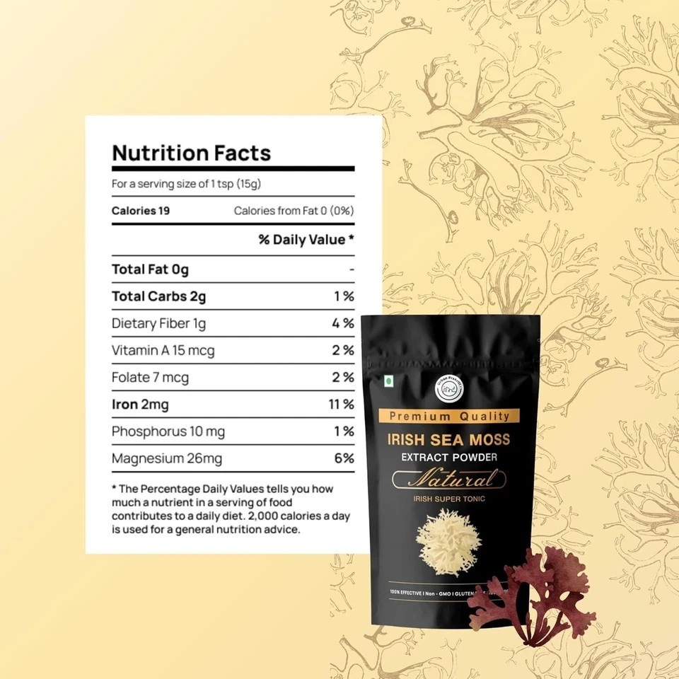 Urban Prakriti Irish Sea Moss Powder (100 G) | Superfood Supplement