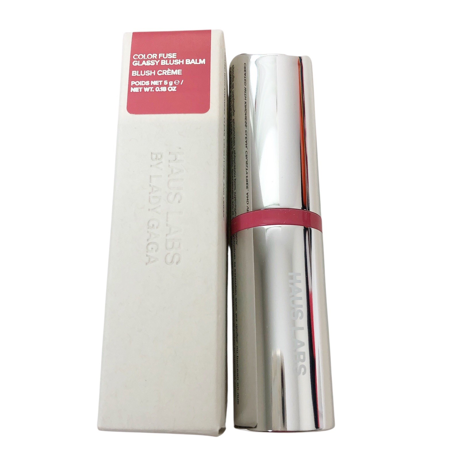Haus Labs By Lady Gaga NIB Color Fuse Glassy Blush Balm Stick Glassy Rosette
