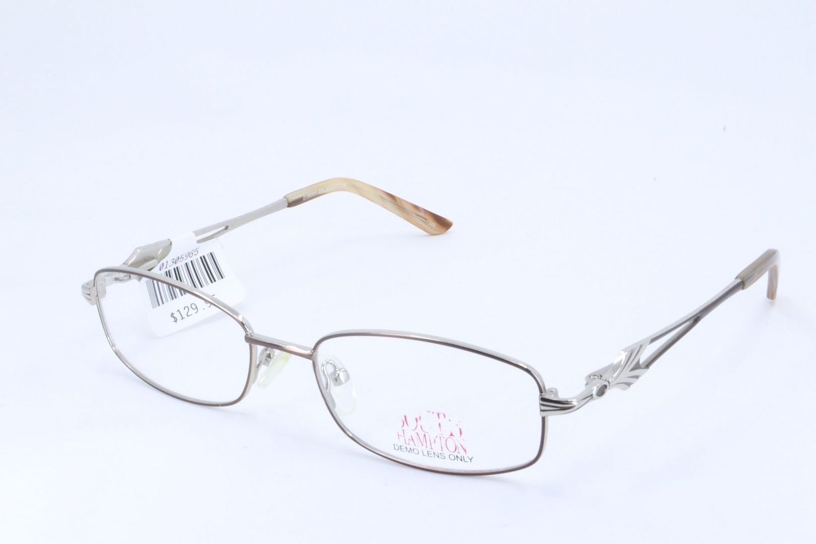 South Hampton SH6001 Brown Rectangle Women Full Rim 51-17-135 Eyeglasses Frames