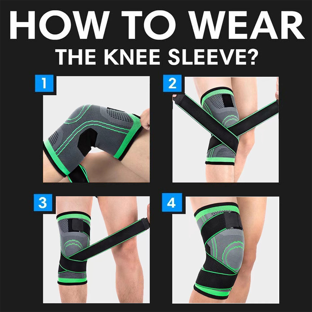 1/2x Knee Sleeve Compression Brace Support For Sport Joint Pain Arthritis Relief