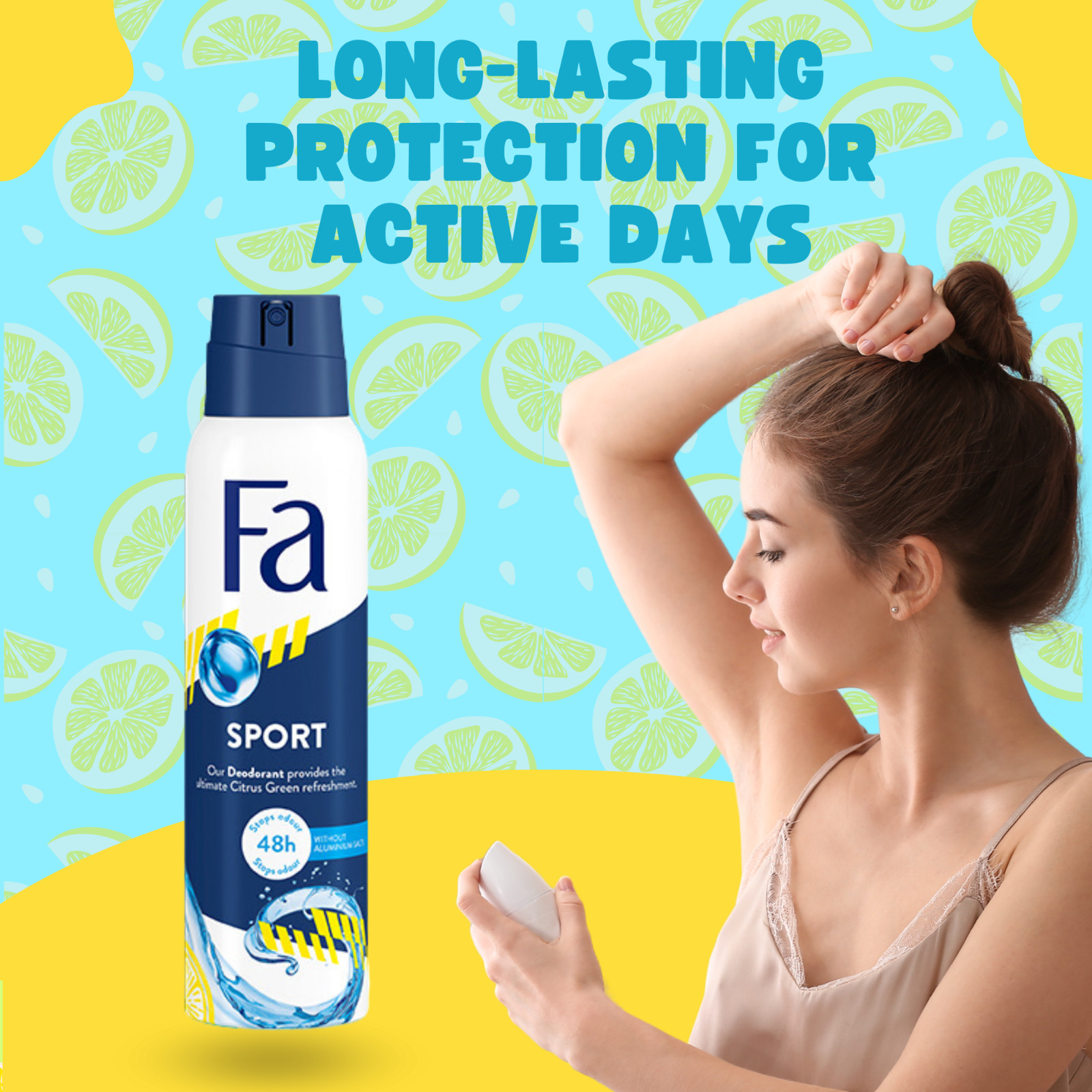 Fa Deodorant spray sport 150 ml (5Fl OZ) pack of 4