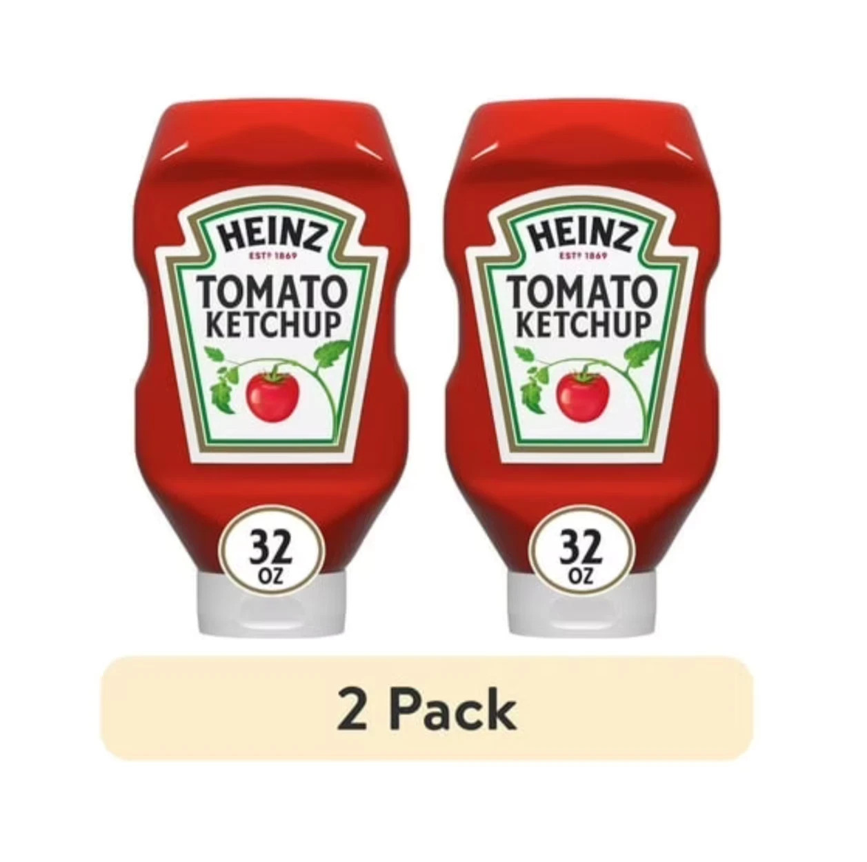 (2 pack) Heinz Tomato Ketchup, 32 oz Bottle Free Shipping