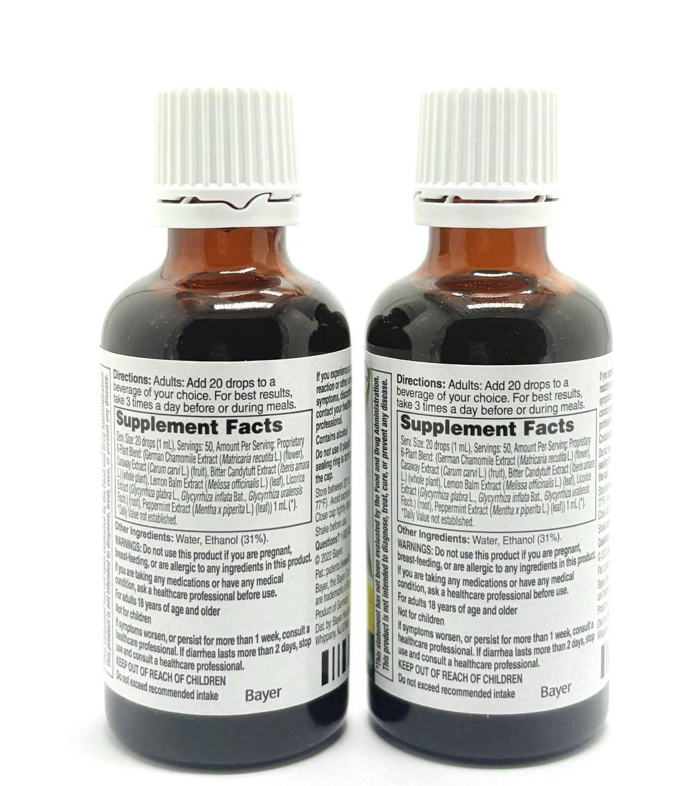 (2) Iberogast Dual Action Digestive Relief 1.69 oz LIQUID DROPS EXP 08/2026