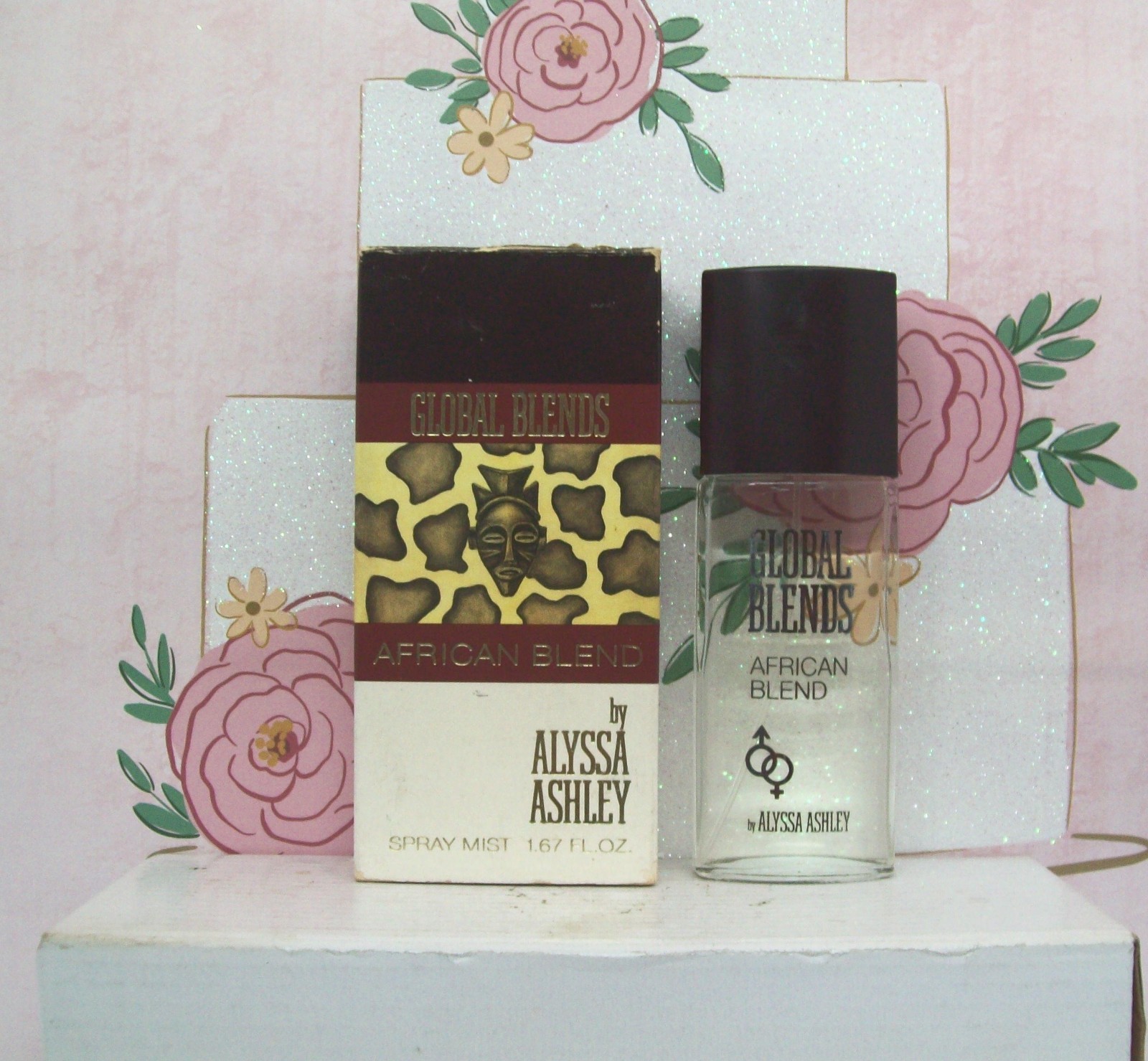 African Blend By Alyssa Ashley 1.67 FL. OZ. Cologne Spray Mist. Vintage