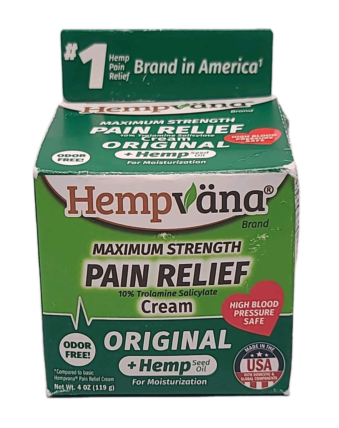 *08/27* Bulbhead As Seen Tv Hempvana ORIGINAL PAIN RELIEF CREAM Maximum Strength