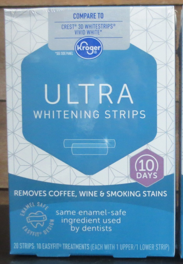 Kroger Ultra Whitening Strips 10 Days Treatment 20 strips