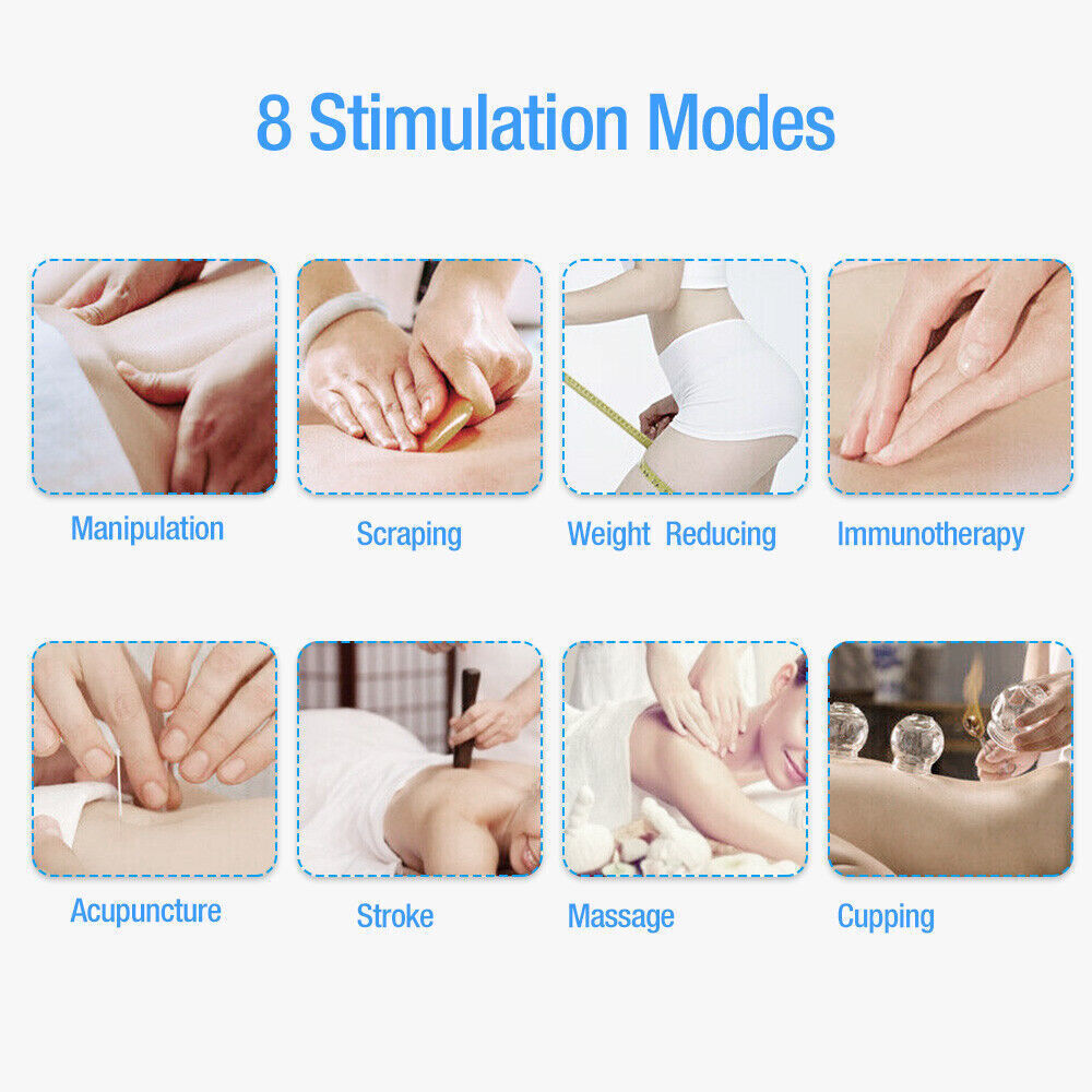 Electric Stimulation Pulse Muscle Massager Tens Unit Machine Therapy Pain Relief
