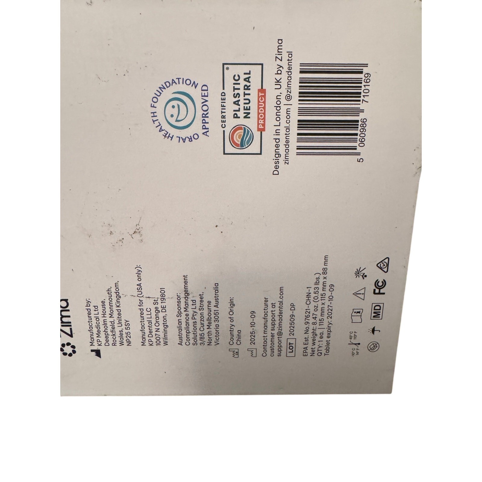 Zima Dental Pod new in box