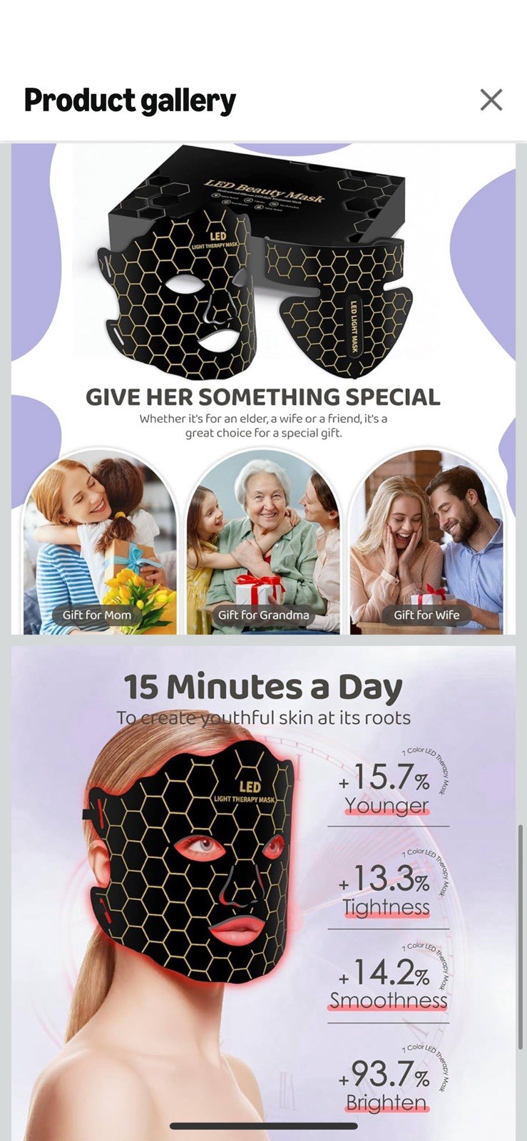 NEW – YAHI 7 Modes Professional Silicone LED Beauty Skin Treatment Mask