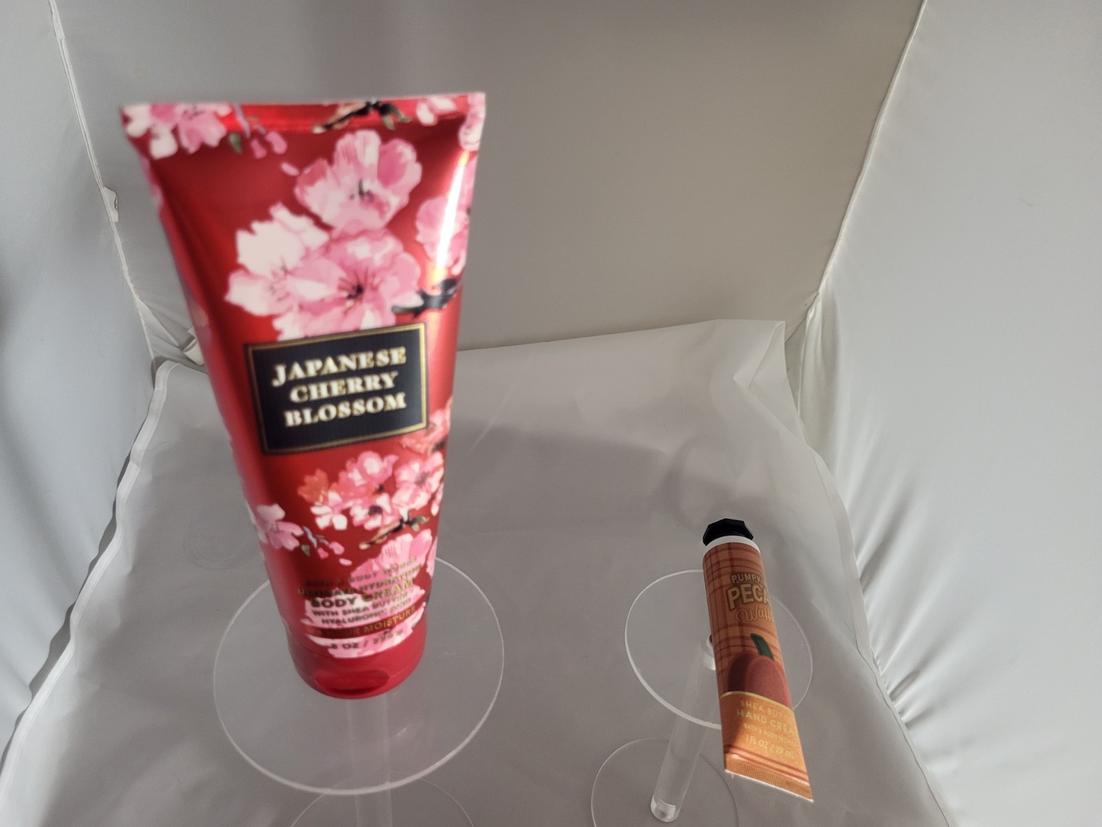 Bath & Body works JAPANESE CHERRY BLOSSOM Lotion 8 oz And Pumpkin Pecan Waffle