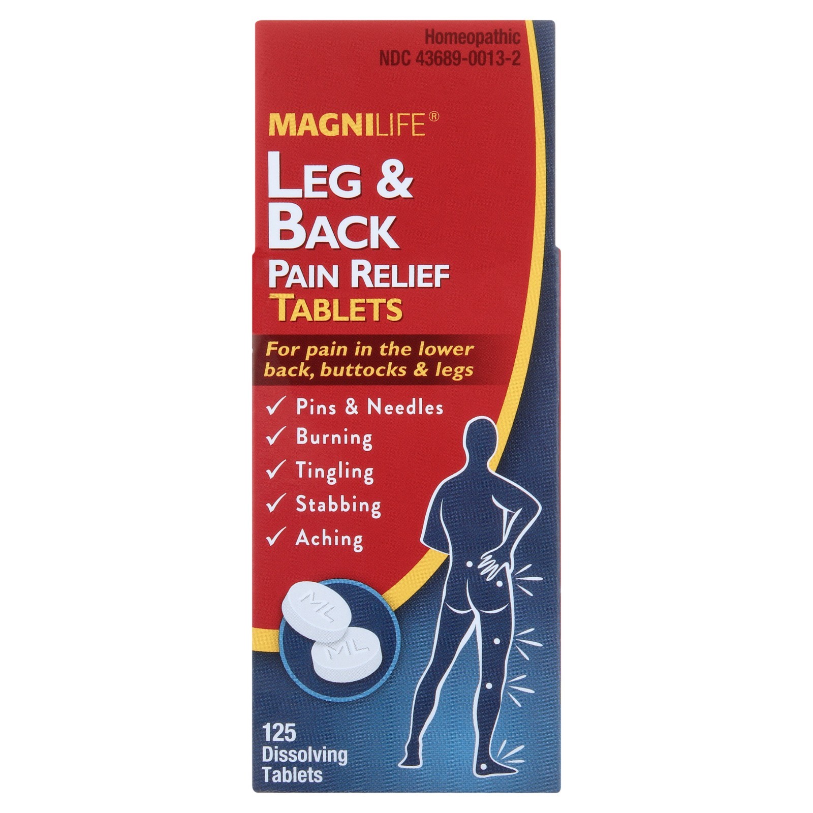 MagniLife Leg & Back Pain Relief, Fast-Acting for Sciatica Pain, Naturally So…