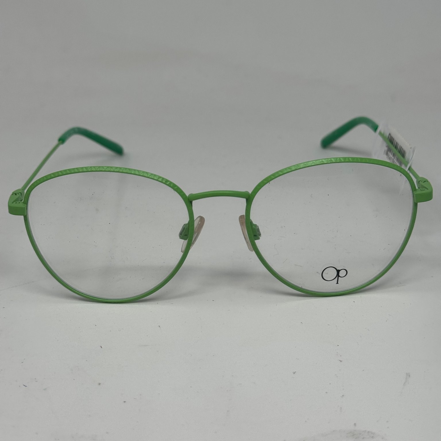 New Op Freeze Lime Zest Eyeglass Frames 49-17-140 Green Metal Ocean Pacific