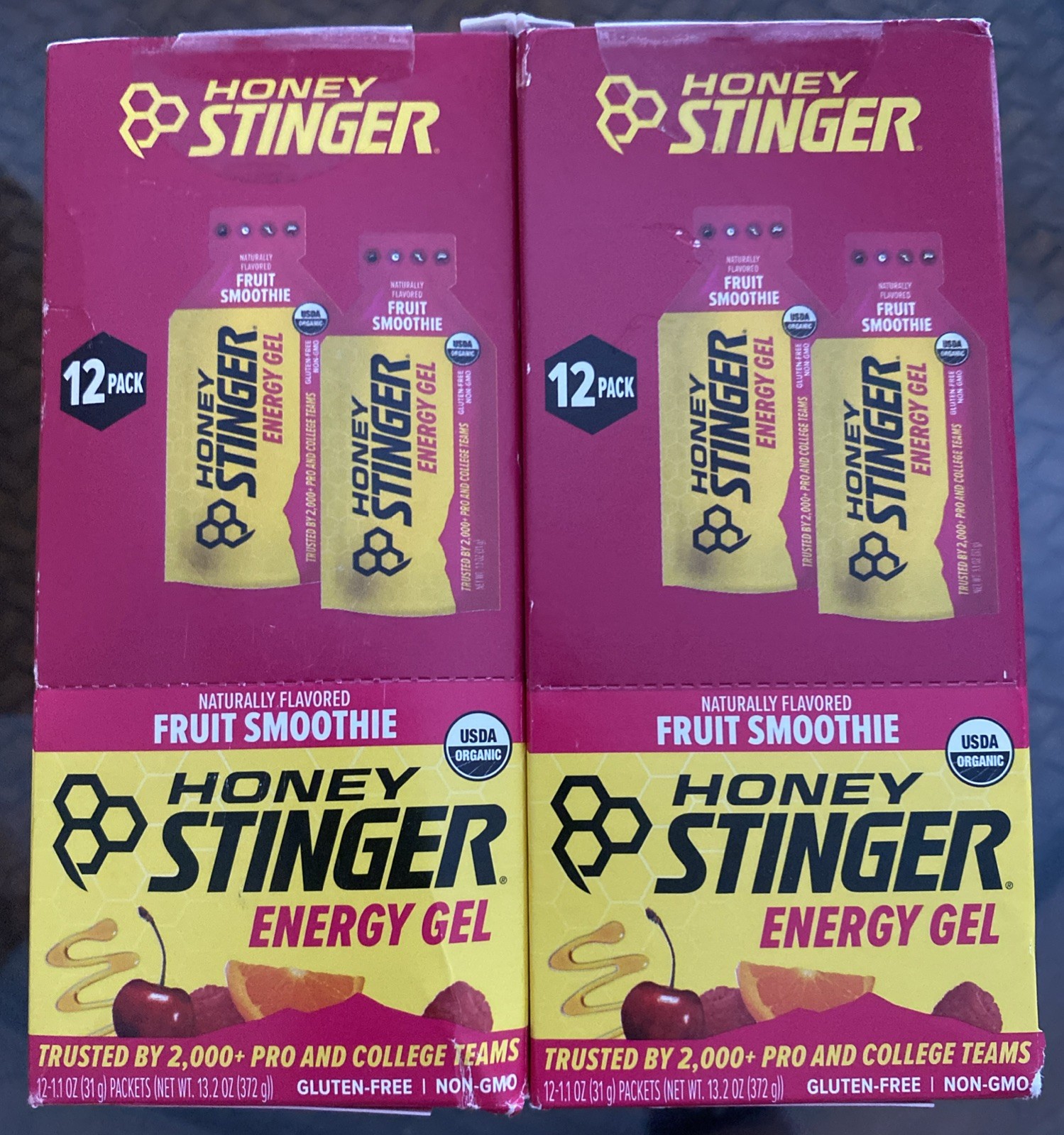 Honey Stinger Energy Gel Fruit Smoothie 24 Total BB 1/2027