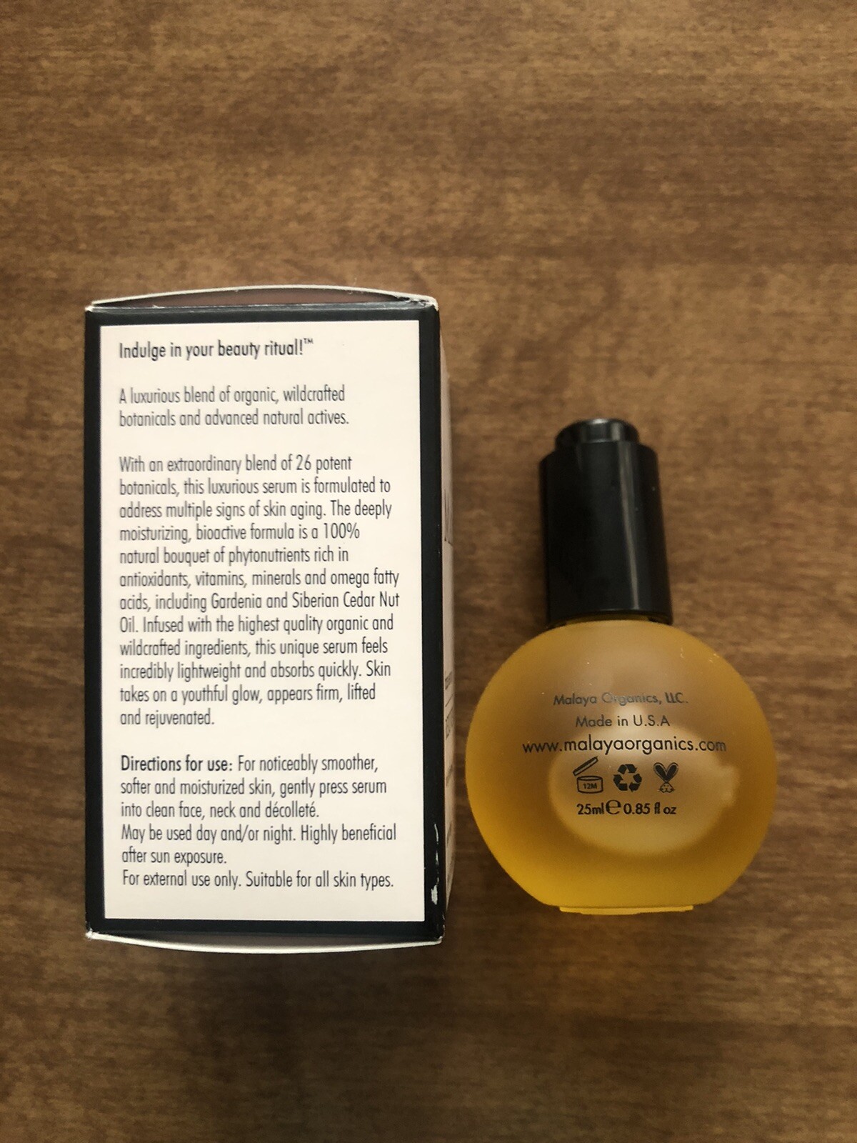 Malaya Organics Rejuvenating Face Serum 25ml Full Size ~ Brand New!! 🧡