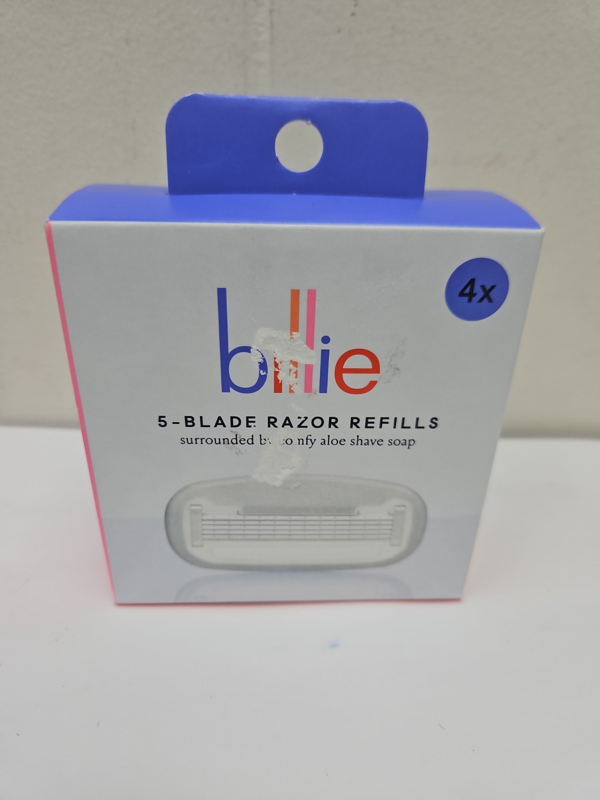 Billie 5 Blade Razor Refills 4 Pack Aloe Shave Soap Cartridge Replacement (A25)