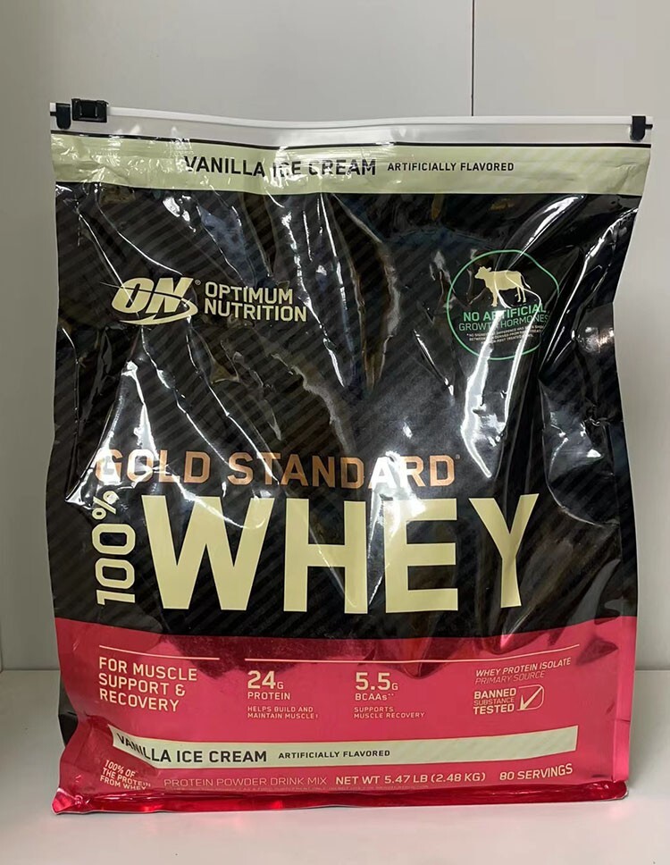 Optimum Nutrition Gold Standard Whey Protein Powder-Vanilla Ice Cream 5.47lb
