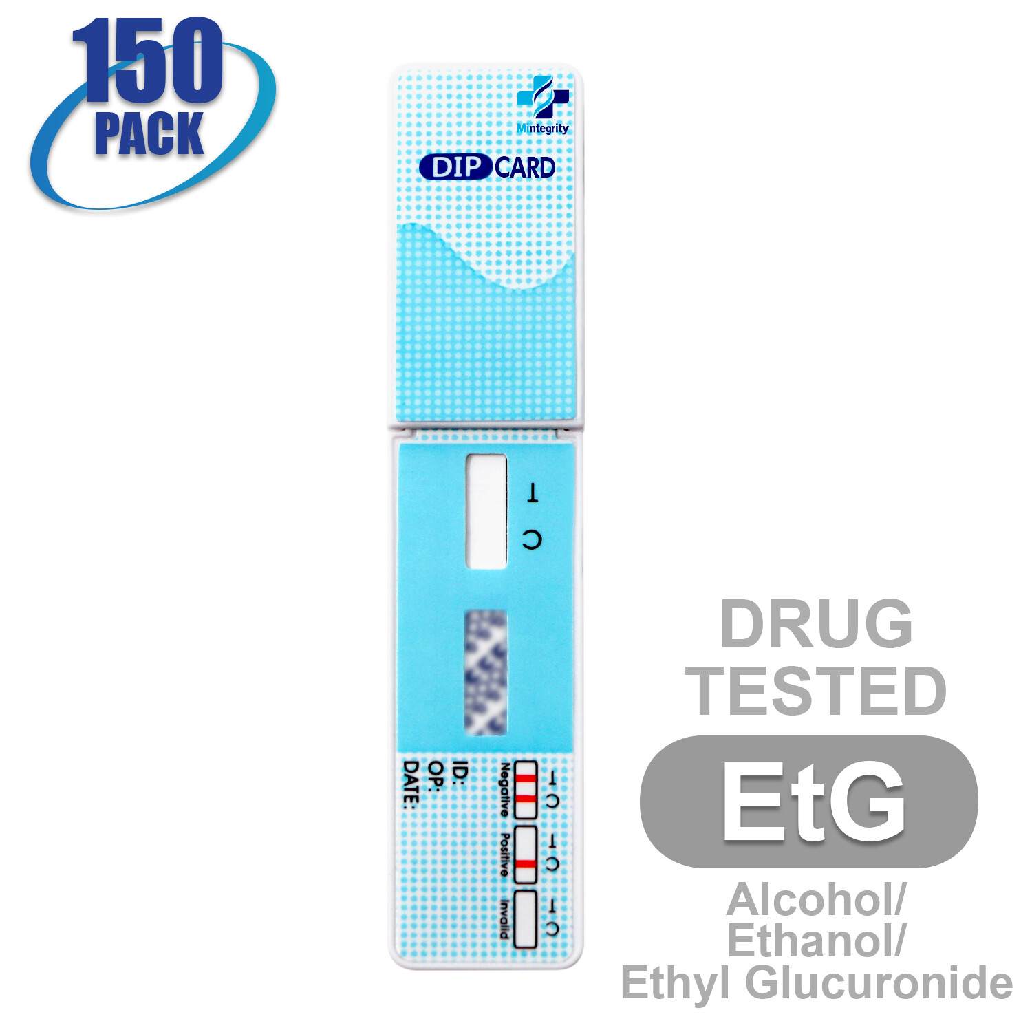 Mintegrity [150pk] Ethyl Glucuronide (EtG) Dip Card Urine Drug Test #MI-WETG-114