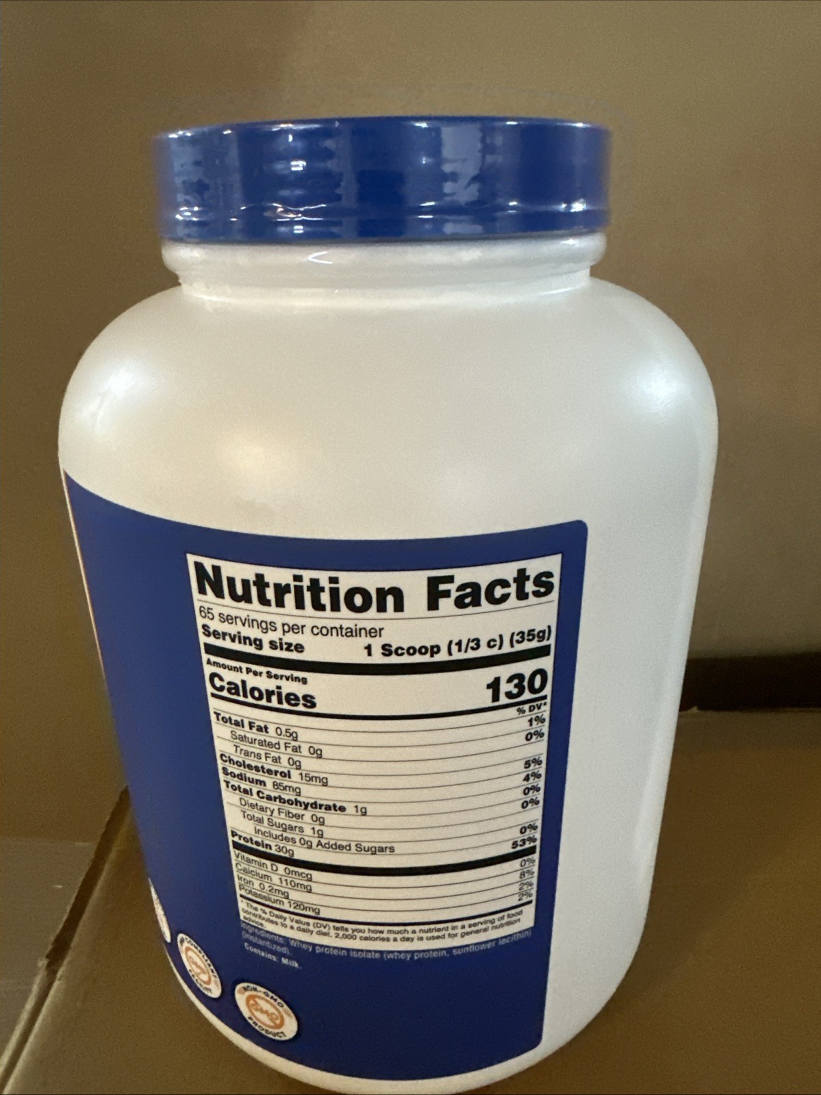 Nutricost Whey Protein Isolate (Unflavored) 5LBS – Protein Powder