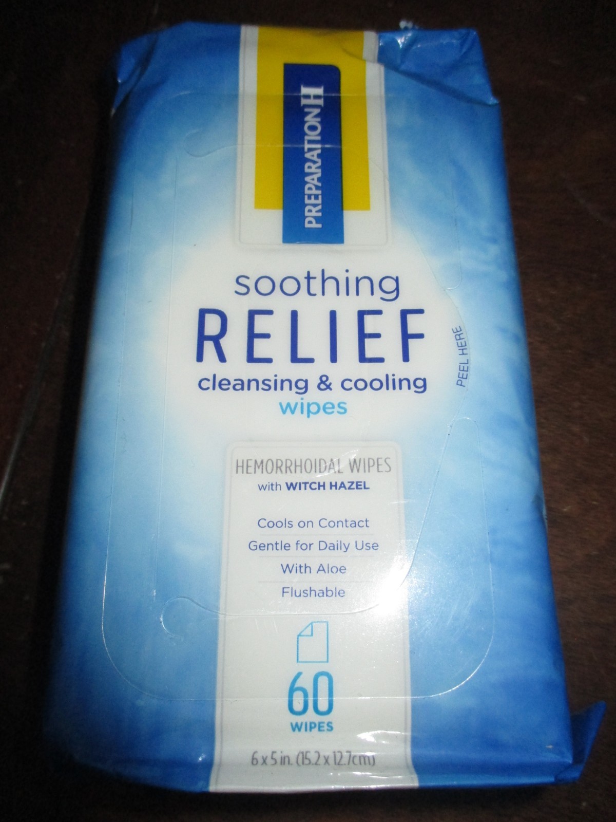 Preparation H Soothing Relief Cleansing & Cooling Wipes 60 Wipes 10/2024