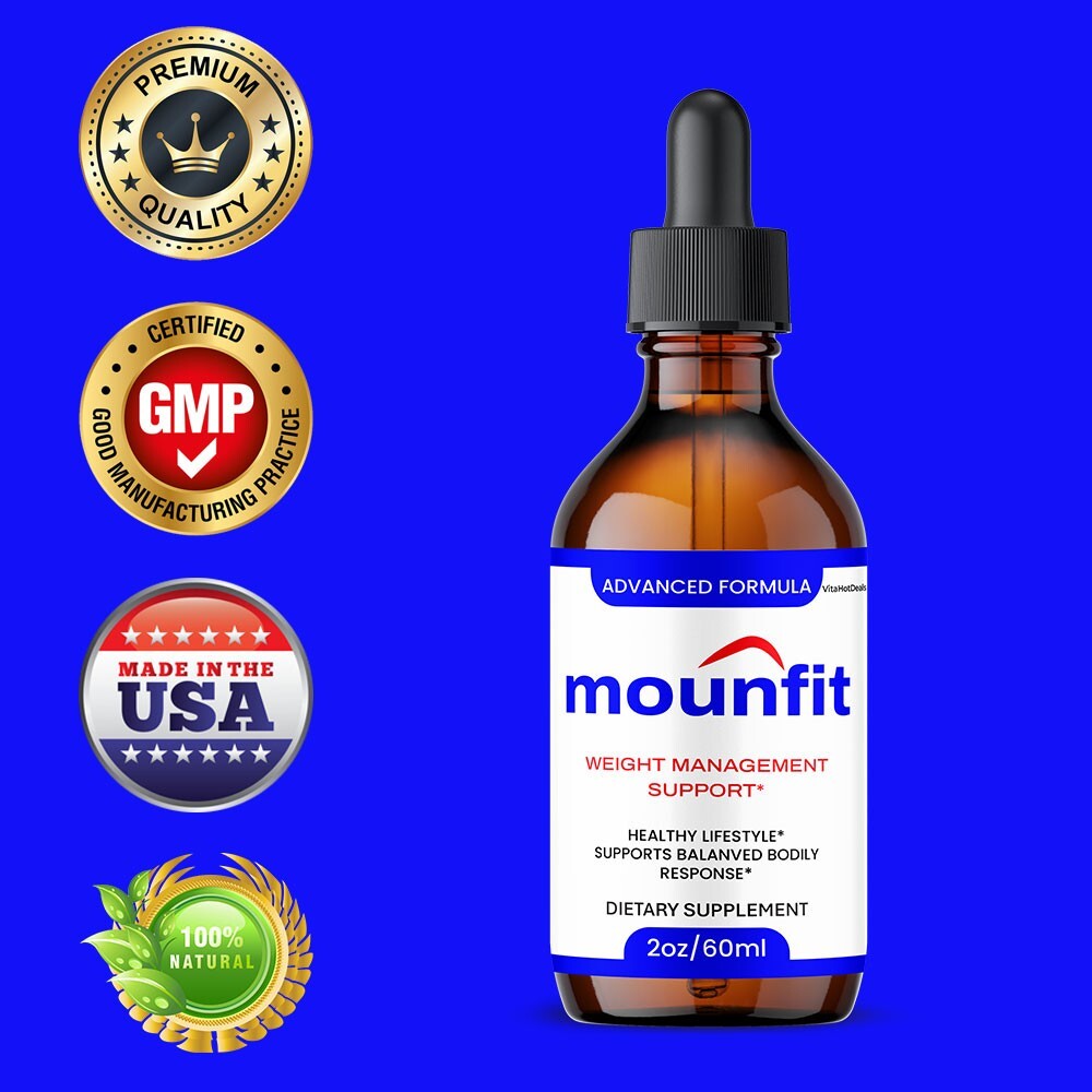 Mounfit Drops Liquid Supplement, Max Strength, Moun fit Drops (3 Pack)