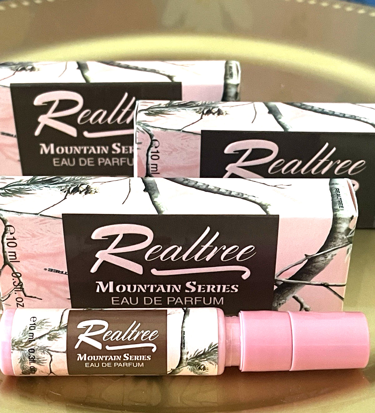Realtree Mountain Series Eau de Parfum Spray Travel Size 10 ml /0.3 fl oz X3