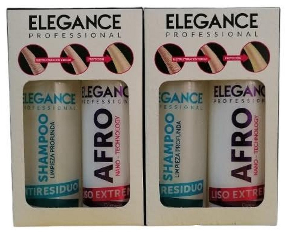2 Kits Elegance Afro Hair Surgery 2oz (60ml) – Professional Extreme Straightenin